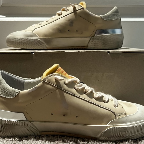 Golden Goose Superstar Penstar Sneaker IT40 (Cream / Silver / Ice) *AUTHENTIC* - Picture 2 of 8